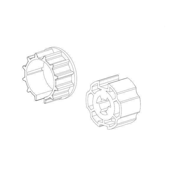 Adapter en koppeling voor aandrijvingen Elero